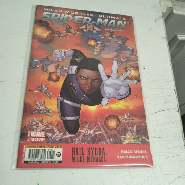 MILES MORALES - ULTIMATE COMICS SPIDER - MAN 34 ( 5 ) PANINI COMICS-2015