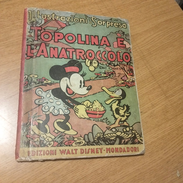MICKEY MOUSE TOPOLINO NEL CIRCO-ILLUSTRAZIONE A SORPRESA-POP UP -1935 -ORIGINALE- MONDADORI
